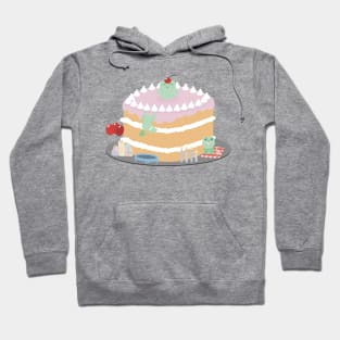 Celebration Cake with Cute Frogs Hoodie